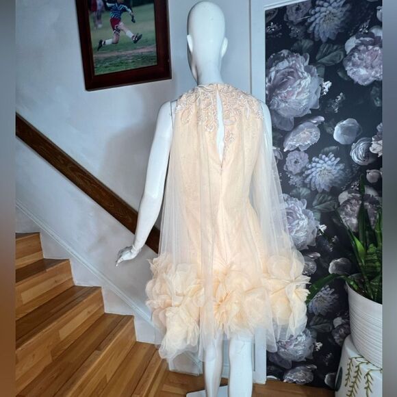 Mac Duggal 11294 - Ruffled Tulle Overlay Cocktail Dress/ size 4 - Picture 8 of 9